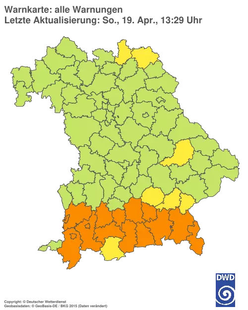Aktuelle Wetterwarnungen für %region%