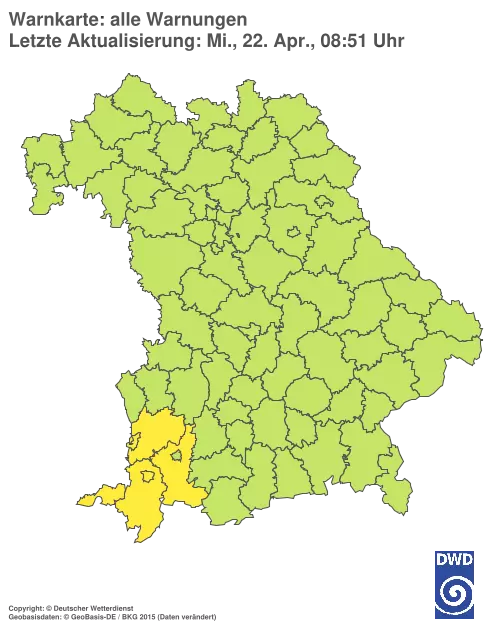 Aktuelle Wetterwarnungen für %region%