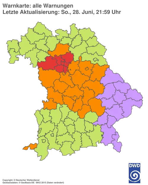 Aktuelle Wetterwarnungen für %region%