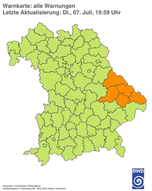 Aktuelle Wetterwarnungen für %region%
