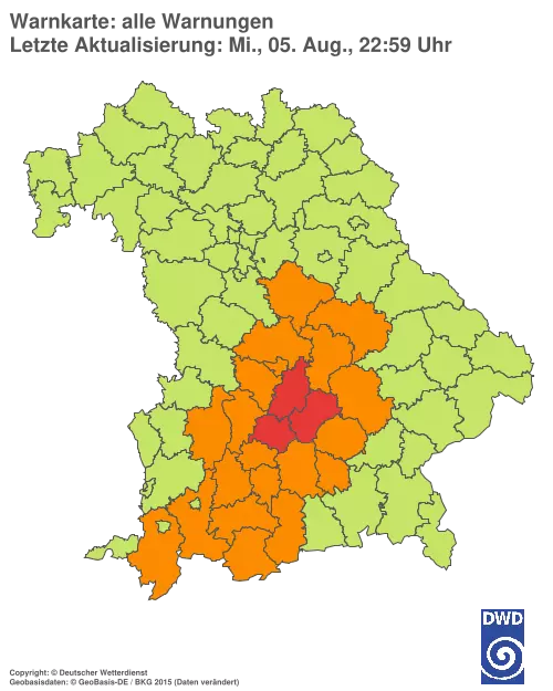 Aktuelle Wetterwarnungen für %region%