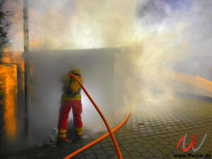 Brand Müllcontainer