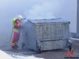 Brand Müllcontainer