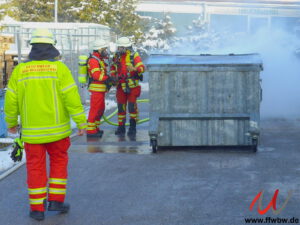 Brand Müllcontainer