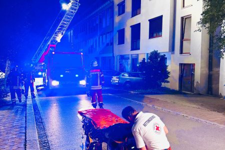 Personenrettung Drehleiter