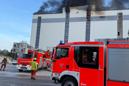 Brand Industriegebäude